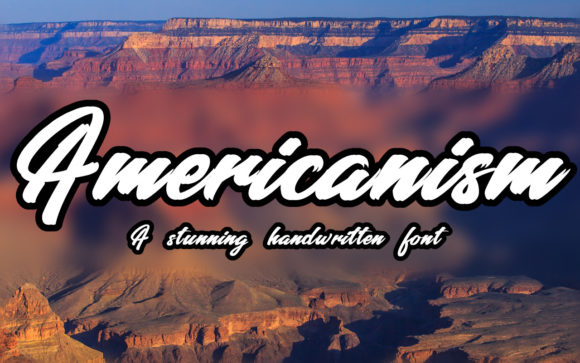 Americanism: A Stunning Brushed Script Font