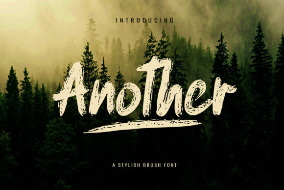Another: A Rough Textured Display Font for Bold Designs