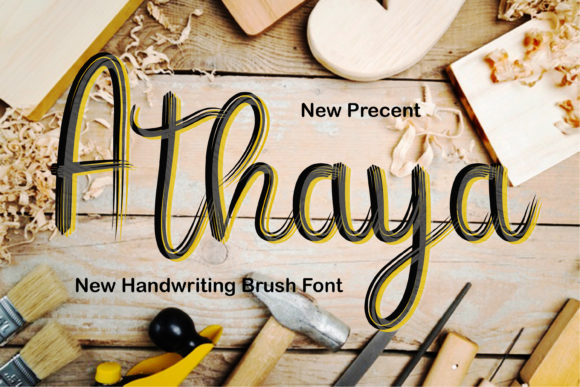 Athaya: The Paint-Brushed Script Font Elevating Modern Brand Aesthetics