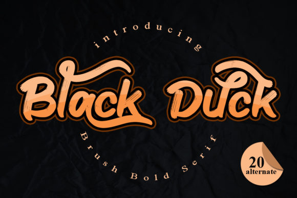 Black Duck: A Versatile Brushed Display Font for Modern Design