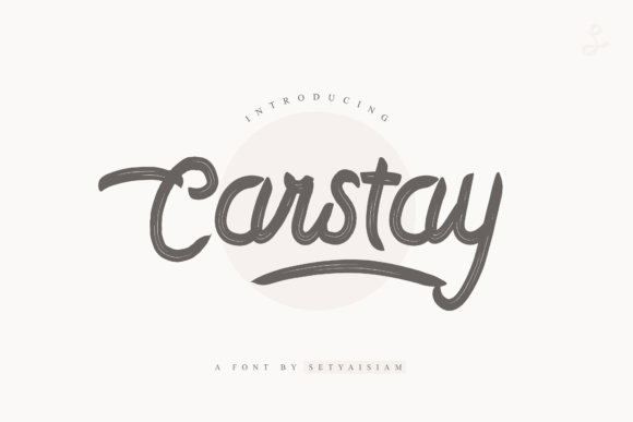 Carstay: A Delicate Brushed Script for Modern Branding