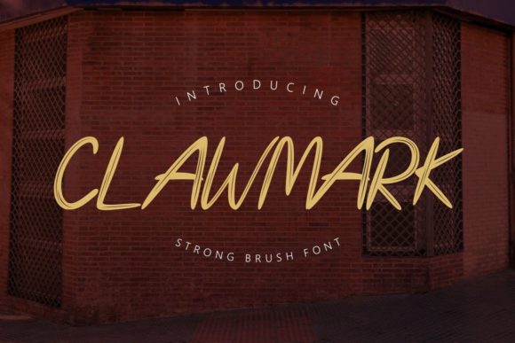Clawmark: A Brushed Display Font for Bold Designs