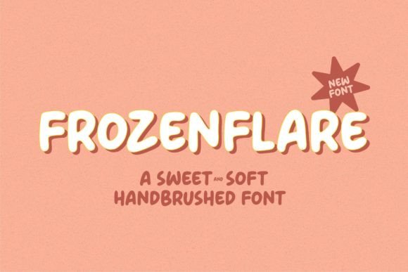 Frozenflare: The Art of Soft, Hand-Brushed Typography for Modern Design