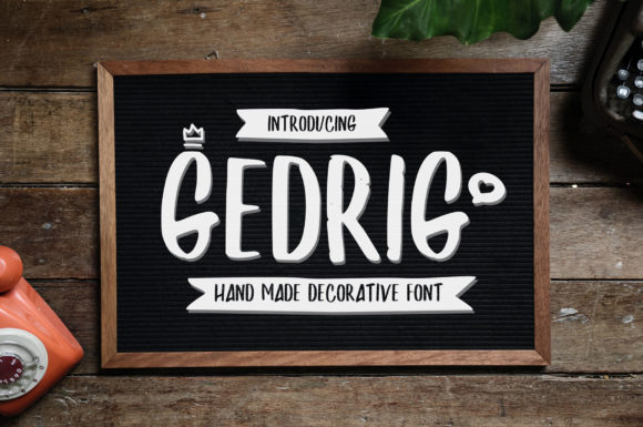 Gedrig: A Cool, Clean, and Relaxed Display Font