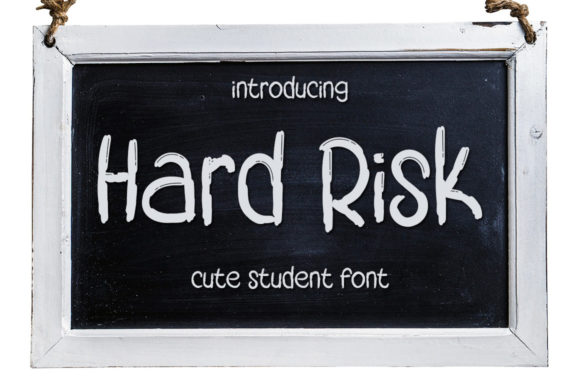 Hard Risk: A Strategic Display Font for High-Impact Communication