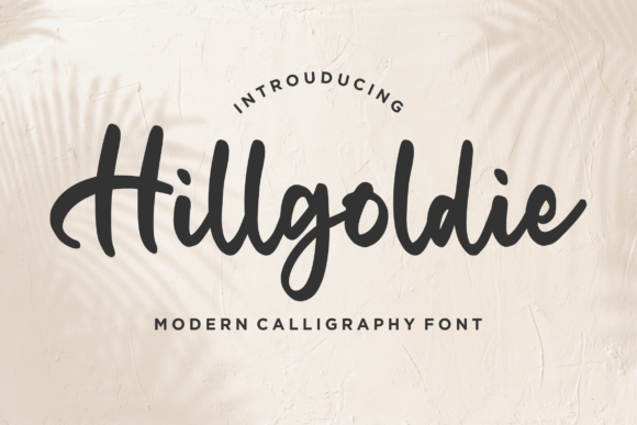 Hillgoldie: A Clean Paint Brushed Handwritten Font