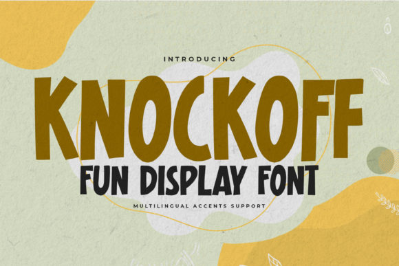 Knockoff: A Bold Display Font for Ravishing Designs