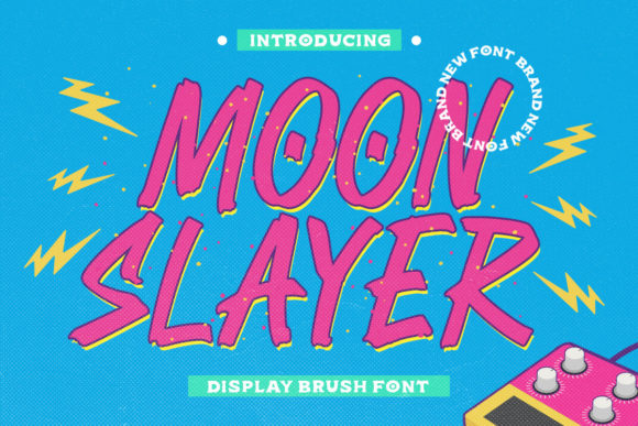 Moon Slayer: A Bold Street Art Display Font for Impactful Designs