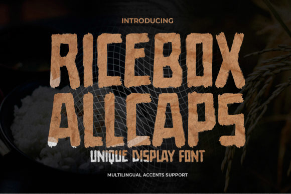 Ricebox Allcaps: Defining the Robotic Aesthetic in Modern Display Typography