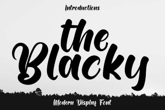 The Blacky: A Paint-Brushed Display Font for Expressive Design