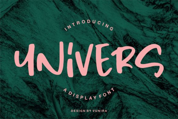 Univers: A Paint-Brushed Display Font for Modern Creative Expression