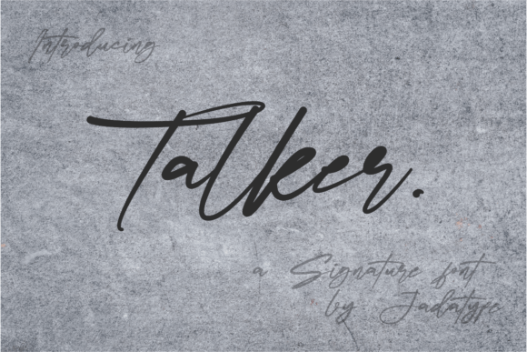 Unlocking Energy and Playfulness with the Talker Script Signature Font